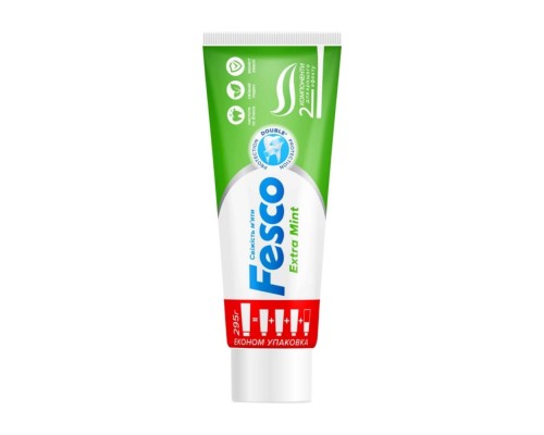 Зубна паста Fesco Extra Mint 250мл Зубна паста Fesco Extra Mint 250мл