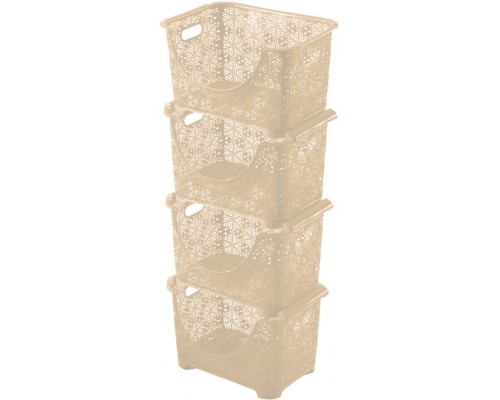 Набір ящиков 3 в 1 VIOLET (300*210*1120) з чехлом баклаж.1038