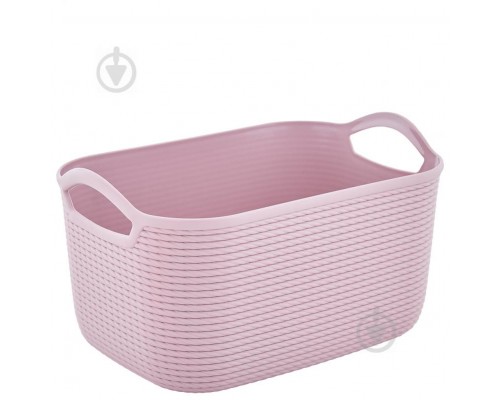 Кошик з ручками 30*22*15см пластиковий мереживо 11-02