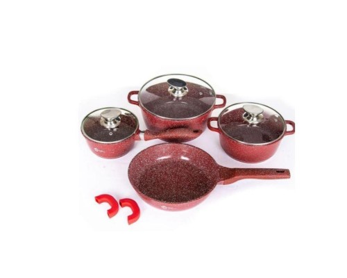 Набір каструль 3 предмета з скляною кришкою Овочеве асорті 4197 А