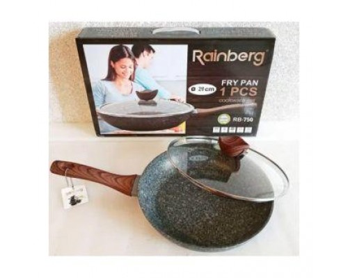 Сковорода 24см Rainberg з антипригарним мармуровим покритям RB-760 Сковорода 24см Rainberg з антипригарним мармуровим покритям RB-760
