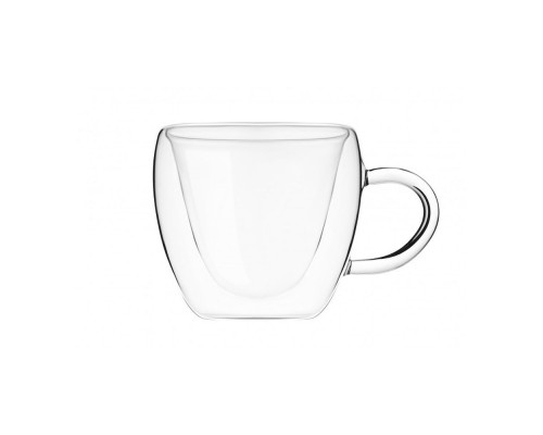 Чашка "Ardesto" з подв.ст. 250мл H 9,5см б/с скло AR2625GHL