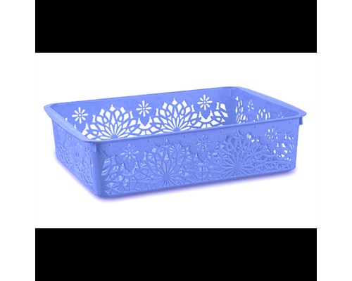 Корзина з кришкою 2,3л чорний мрамур TP-597