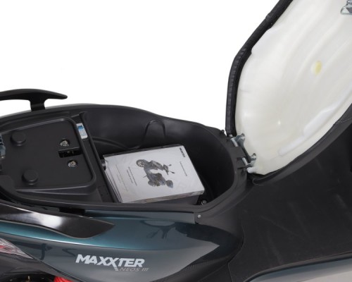Електроскутер Maxxter NEOS III (Blue) 1,5кВт швидкість 45 км/год пробіг до 80 км.