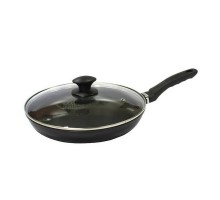 Сковорода d24 з скляною кришкою Чорна PN-24B NON STICK
