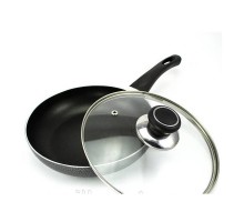 Сковорода d24 з скляною кришкою Мармурова PN-24Н NON STICK