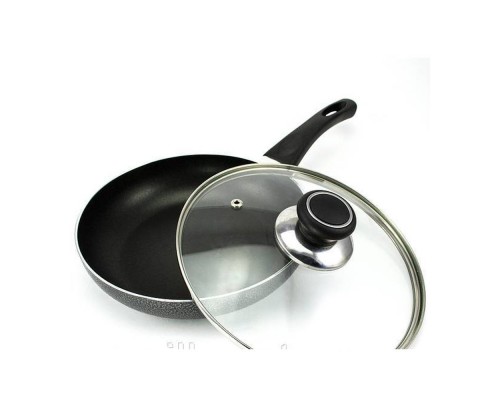 Сковорода d24 з скляною кришкою Мармурова PN-24Н NON STICK Сковорода d24 з скляною кришкою Мармурова PN-24Н NON STICK