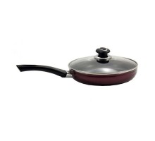 Сковорода d26 з скляною кришкою Пурпур PN-26W NON STICK