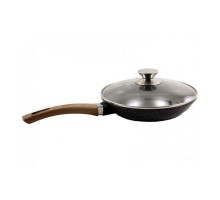 Сковорода d28 з скляною кришкою Мармурова PN-28Н NON STICK