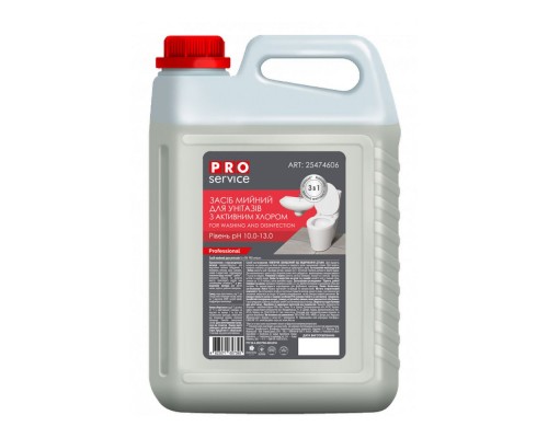 Засіб мийний для унітазів з активним хлором PRO 5л