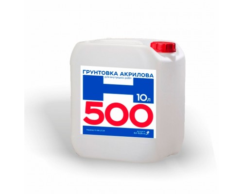 Грунтовка НОВА Н-500 акрилова для внутр робіт 10л