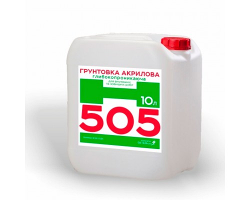 Грунтовка НОВА Н-505 акрилова для внутр та зовн робіт 1л Грунтовка НОВА Н-505 акрилова для внутр та зовн робіт 1л