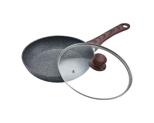 Сковорода 22см з антипригарним покритям та кришкою Vezzer VZ2012