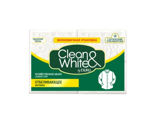 Мило господарське Duru CLEAN&WHITE 4*120г відбілююче