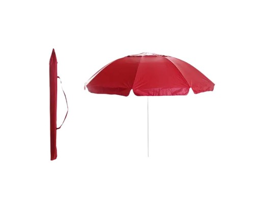 Парасолька пляжна з нахилом і клапаном 2,2м червона APRO 960802