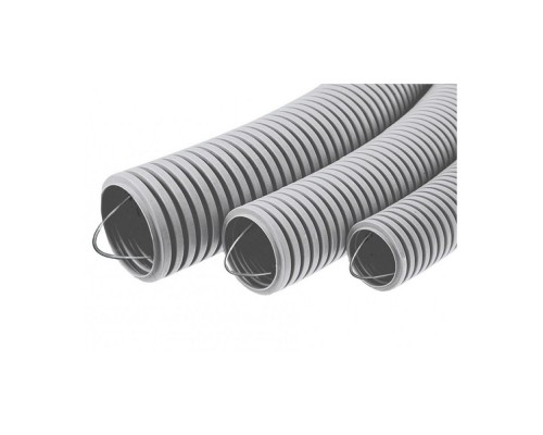 Гофротруба з протяжкою Кова Електро Ф20 мм негорюча чорна 1м 54-62-12