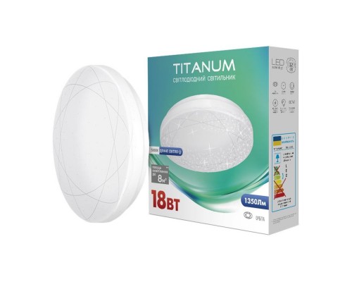 Світильник LED TITANUM 18W настінно-стельовий  5000K 180-220V TLCL-185С