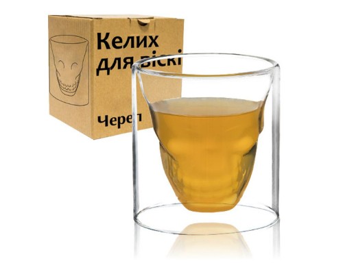 Бокали для віскі Череп 200мл 202-3