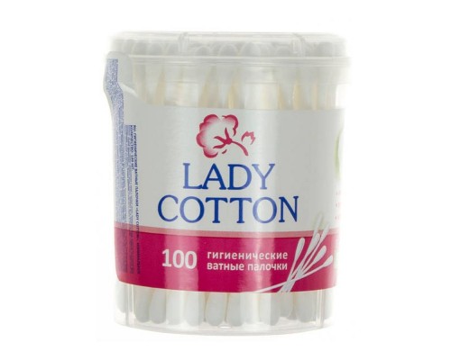 Ватні палички 100шт в банці Lady Cotton