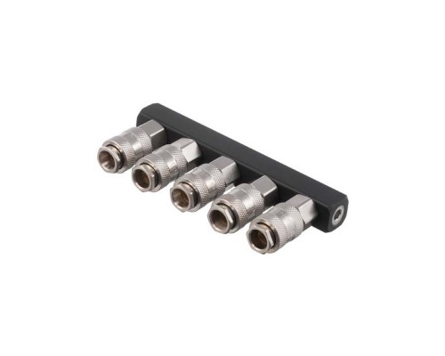 Розгалужувач повітря 1/4 на 5 виходів прямий 10bar PT-1857