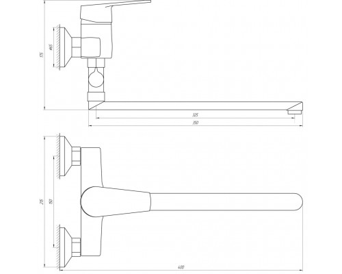 Змішувач для ванни DOMINO BLITZ DBC-108 № 50