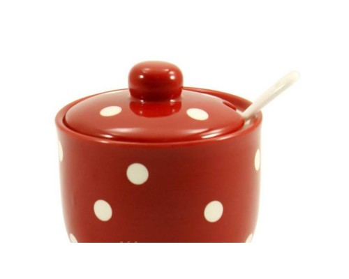 Цукорниця керамічна 350мл з ложкою лаванда ZFC045LV