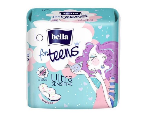 Прокладки гігієнічні BELLA for Teens Ultra Sensitive 10шт Прокладки гігієнічні BELLA for Teens Ultra Sensitive 10шт