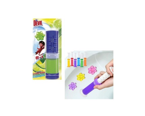 Туалетний блок для унітазу Dr.DEVIL 3в1 45мл