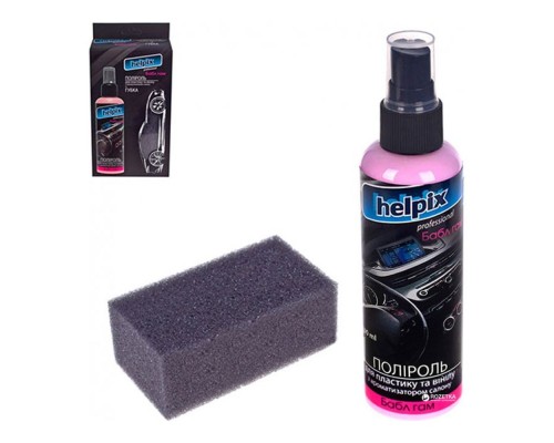 Поліроль для пластика і вінілу HELPIX prof 0,2л без запаху матова