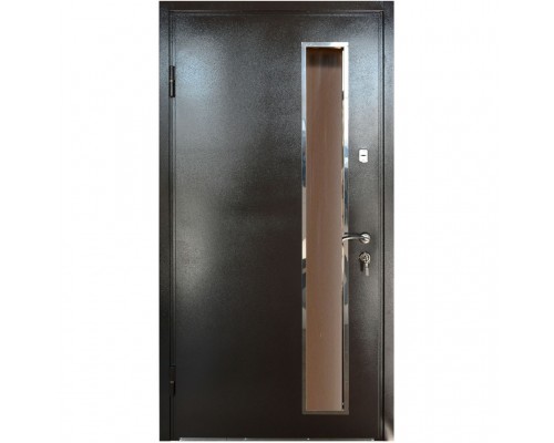 Двері вхідні Мет/МДФ 96*205L ПУ ЗК 254 білий мат 120К