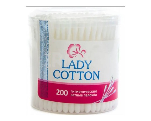 Ватні палички 200шт в банці Lady Cotton 7604 Ватні палички 200шт в банці Lady Cotton 7604
