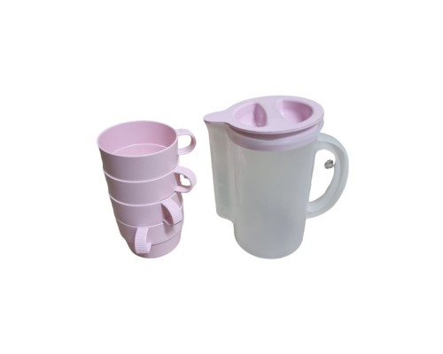 Набір Глечик мірний з кружками 0,2л (4шт) ПГ-2072