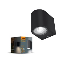 Світильник LED VIDEX 18W з декоративною підсвіткою 4000K чорний VL-DL3R-184B
