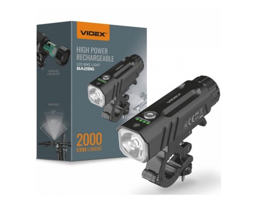 Фара велосипедна VIDEX 2000Lm 5000K VLF-BA286