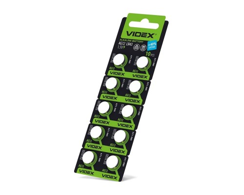 Батарейка VIDEX AG11 LR721 10шт блістер поштучно