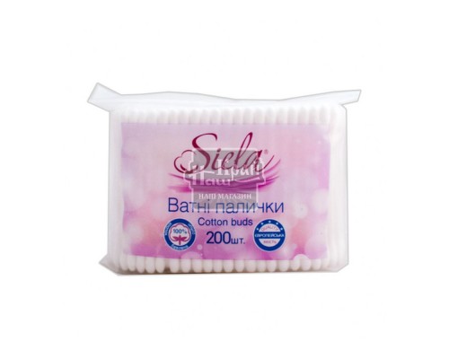 Ватні палички 100шт в п/е Siela Ватні палички 100шт в п/е Siela