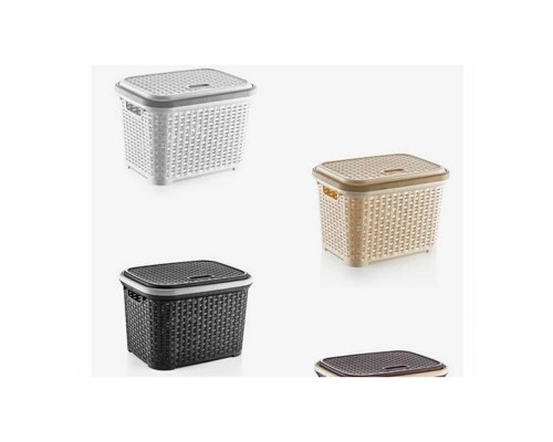 Корзина для білизни NOSTALGIA без кришки 47л в асортименті
