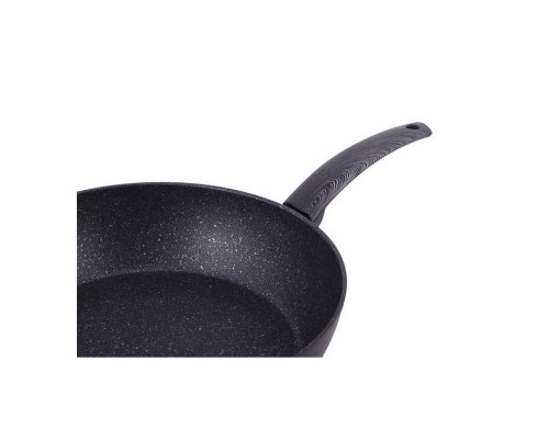 Сотейник Ø28,8см KAMILLE а/п чорний мармур литий алюміній 5395MR