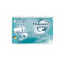 Папір туалетний Ніжний дотик 2хшар. 4+2шт/уп