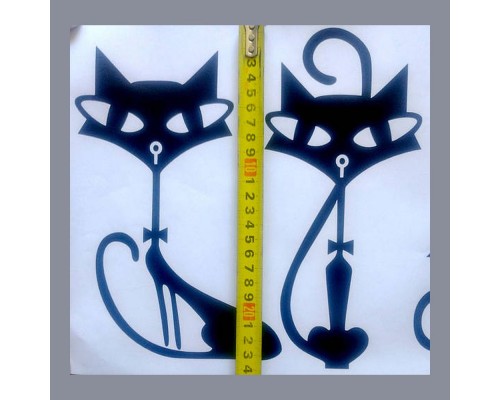 Наклейка декоративна №21 Коти чорні ArtDecor