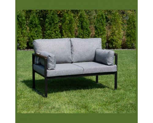 Диван Софора 2-х місний (сірий на чорному) 4010116