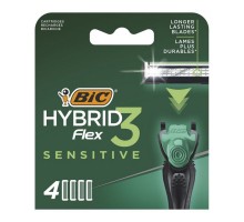 Змінні картриджі для гоління (леза касети) чоловічі BIC Гібрид 3 Flex поштучно