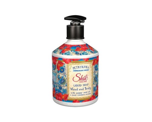 Крем-мило рідке TM Shik в полімерній пляшці 0,45кг в асортименті