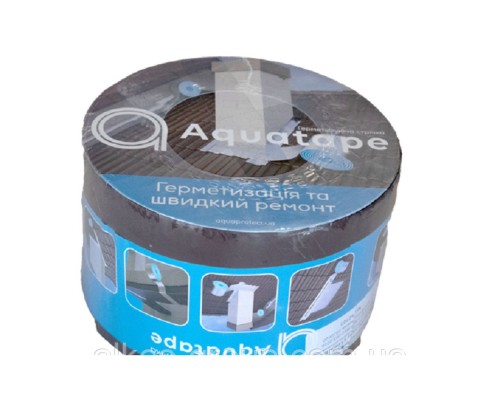 Стрічка герметизуюча самоклеюча (БІТУМНА) AQUA TAPE коричнева 15*3м 62039 Стрічка герметизуюча самоклеюча (БІТУМНА) AQUA TAPE коричнева 15*3м 62039