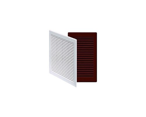 Решітка вентиляційна 200*200 мм з сіткою корич.Awenta 245739