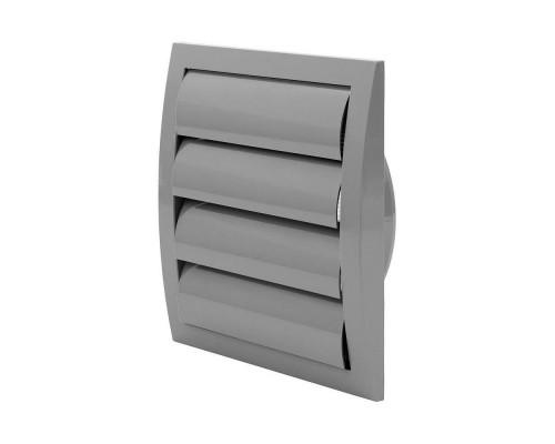 Решітка вентиляційна 190*190мм D125мм  жалюзі корич.ND12ZB