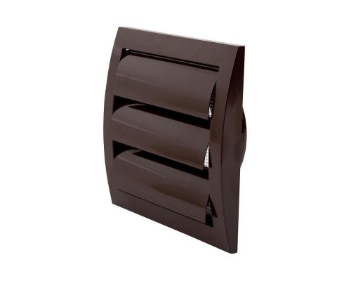 Решітка вентиляційна 148*153мм D100мм  жалюзі корич.ND10ZB