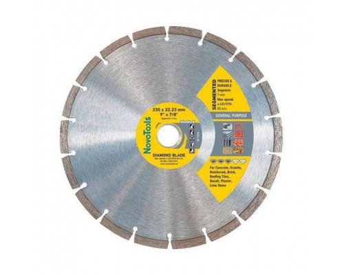 Диск алмазний NOVOABRASIVE 230*7*22,3 сегмент DBB230/S