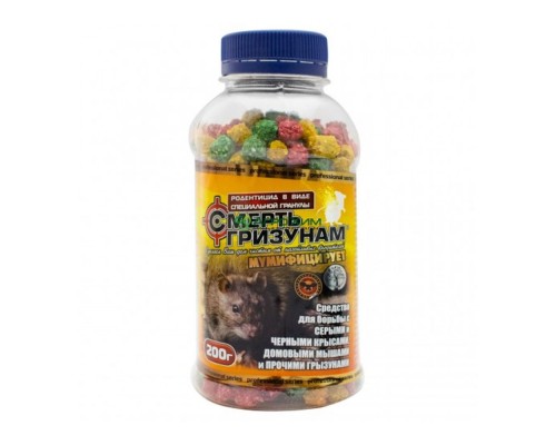 Гранули від крис та мишей Смерть гризунам 200г