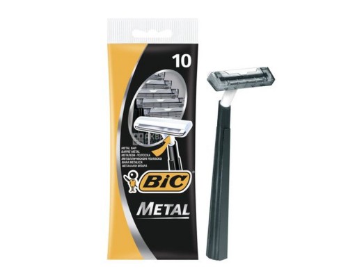 Одноразові станки для гоління BIC Metal поштучно Одноразові станки для гоління BIC Metal поштучно